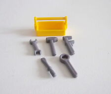 PLAYMOBIL (P210) SAFARI - Yellow Toolbox with 5 Tools 3528 3532