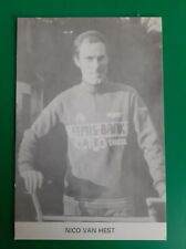 CYCLISME carte cycliste NICO VAN HEST équipe FEMIS BANK ELRO SNACKS 1981