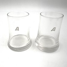 Lot 2 Verre Alitalia First Vintage Glass Joe Colombo Ligne 72 Imer Favata