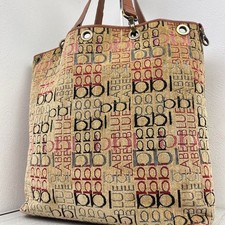 Vhtf Extreme Burberry Blue Label Tote Bag All-Over Pattern A4 Shoulder Women Bag