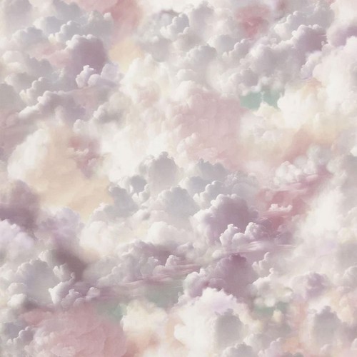 Papier peint rose pastel cieux - rose,