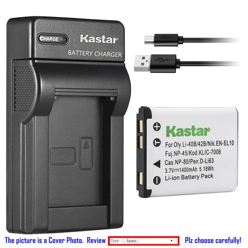 Kastar battery slim charger - battery,