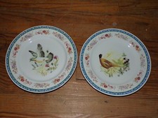 2 ASSIETTES MURALE décoration Faisan / Canard - Devay Ceram