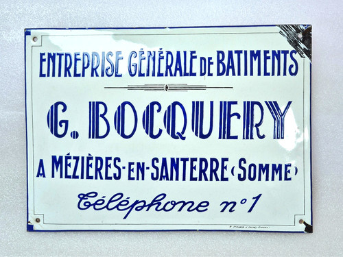 Rare plaque émaillée - rare,