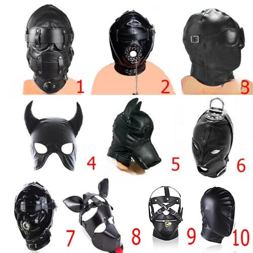 Masque bondage type - de, cagoule
