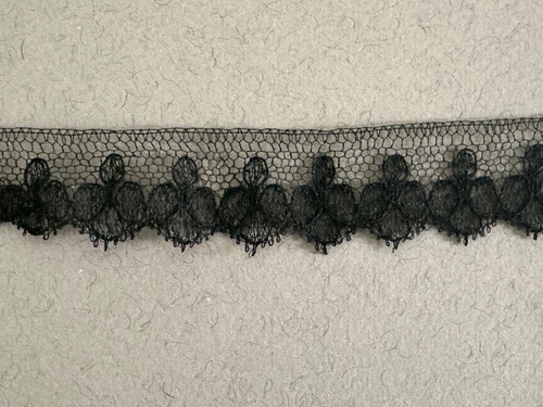 Ancienne dentelle noire - , sur