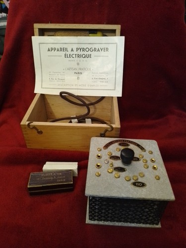 Ancien appareil pyrograver - appareil,