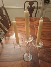 Chandelier 3 branches avec bougies à pile