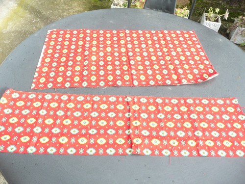 Tissu ancien vintage coton - en,