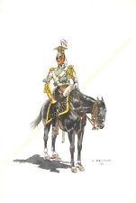 ILLUSTRATION J. DEMART MILITARIA 2nd LANCIERS BELGIAN TRUMPET 1830