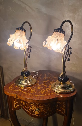 Paire lampes ceram et - paire,
