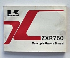 USED IN GOOD CONDITION KAWASAKI ZXR750 OWNERS MANUAL 1989 99922-1497-01