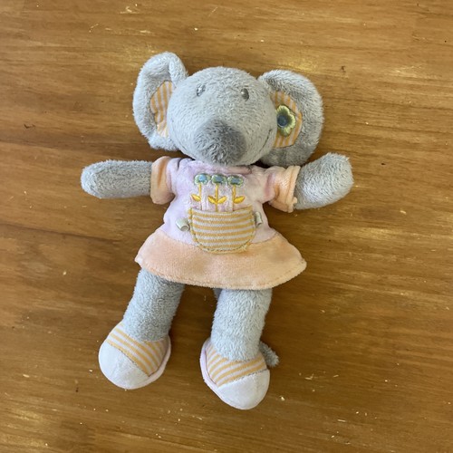 Doudou peluche souris gris - doudou,