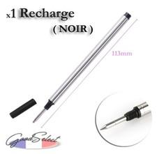 1 Recharge NOIRE 11,3cm Stylo