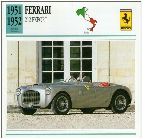 Fiche technique voiture 1951 - voiture,