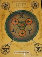 RADIONIC TALISMAN HEALTH PROTECTION INK MAGNETISE PAINTED AND HANDMADE