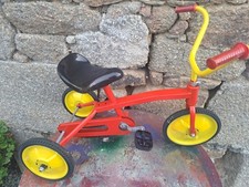 Tricycle enfant vintage rouge et jaune
