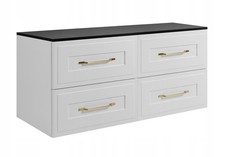 Meuble sous-lavabo suspendu CLASSIC 160 cm blanc/noir