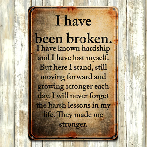 Rustic motivational quote wall - rustic,