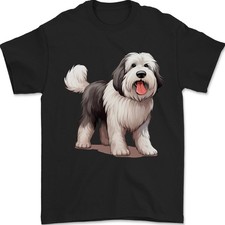 Chien Berger Anglais Ancien Chien T-Shirt 100% Coton