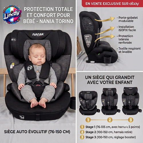 Siège auto évolutif nania - siège,