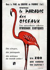 PADIRAC (46) ZOO ""BIRD PARADISE"" Antique EXOTIC BIRDS Tract