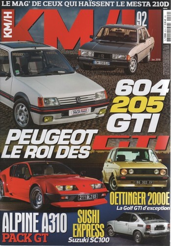 Alpine a310 v6 gt - km/h,