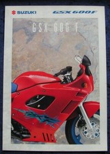 Suzuki GSX 600 F brochure 1993, 4 pages