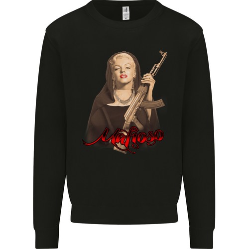 Marilyn mafioso gangster - ak-47,