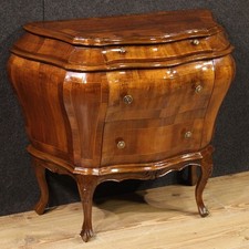 Petite commode vénitienne bois meuble marqueté buffet chiffonier 20ème siècle
