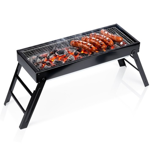 Barbecue charbon bois pliable - charbon,