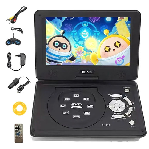 Lecteur dvd portable full - dvd, 9.8"