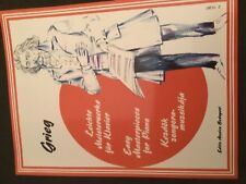 Grieg easy chefs-d'œuvre pour piano