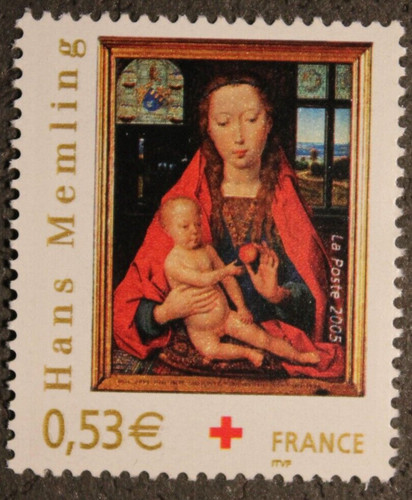 Timbre france croix rouge - timbre,