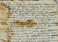 1647-1648 Troyes judgment of LAHUPROYE merchant draper against BAILLET and NICOT