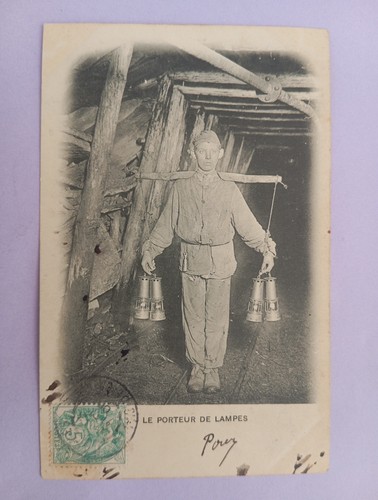 Cpa sur les - mines,, le