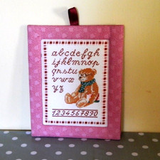 Broderie Point de Croix Ourson