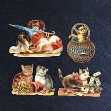 Anciens Chromos Lot de 4