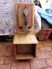 ANCIEN TELEPHONE MURAL EN BOIS