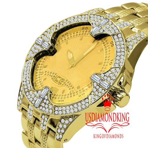 Mens gold tone simulated - mens,