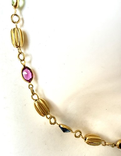 Collier chaîne couture art - chaîne,