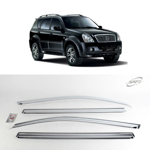 Chrome window vent - visor, rain