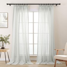 Rideau Voilage Gris Argenté