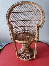 petit fauteuil en osier/raffia