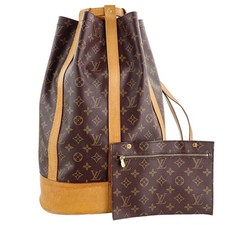 Louis Vuitton Monogram Randonnee GM Leather Fabric Brown Shoulder bag 3606