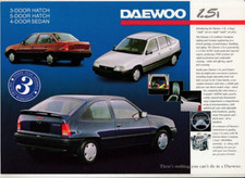 1994 DAEWOO 1.5i Australian 2p Brochure - Intro of Daewoo to Australia