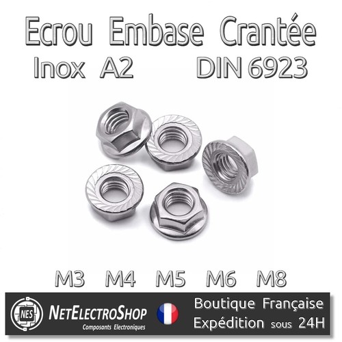 Ecrou hexagonal embase - ecrou,