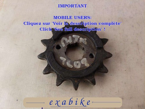 Pignon sortie boite pour - de, de