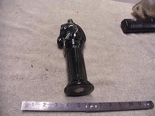 Green Glass Horse Head With Hitching Ring , No Cap or Label