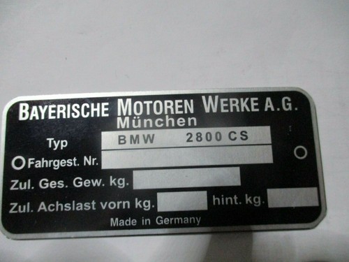 Panneau type bmw 2800 - type,